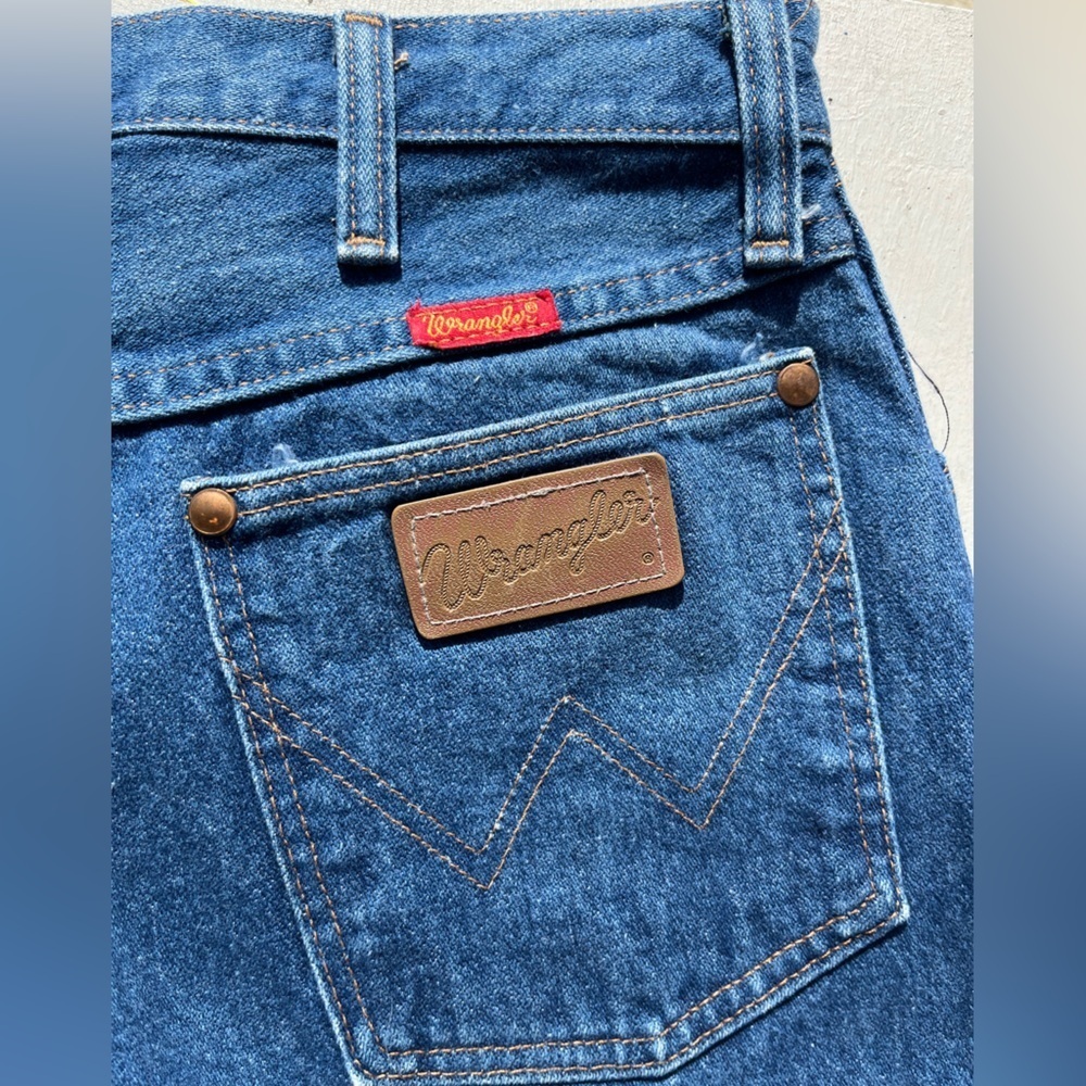 Women's Vintage Wrangler Jeans Blue 12MWGZ 11/12x36 Western USA Cowboy Rodeo